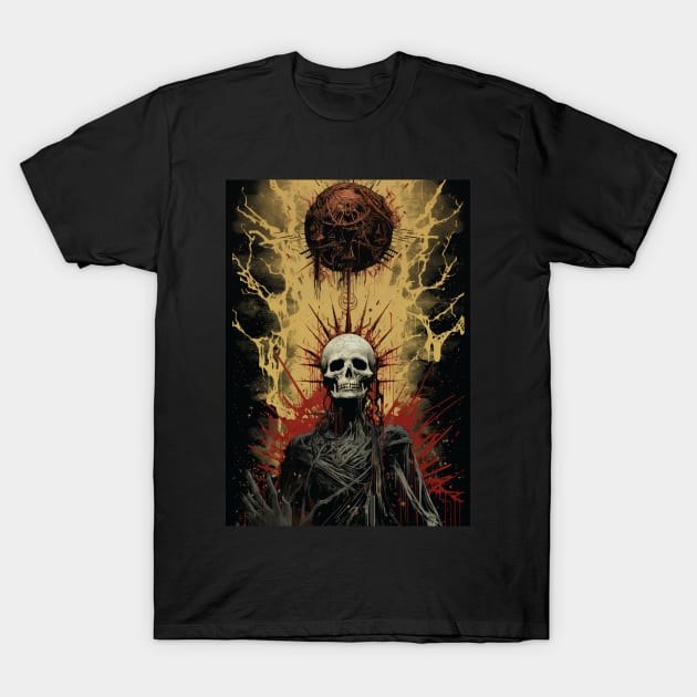 Resurgence of the Necromancer King T-Shirt by Hackneyed Designs